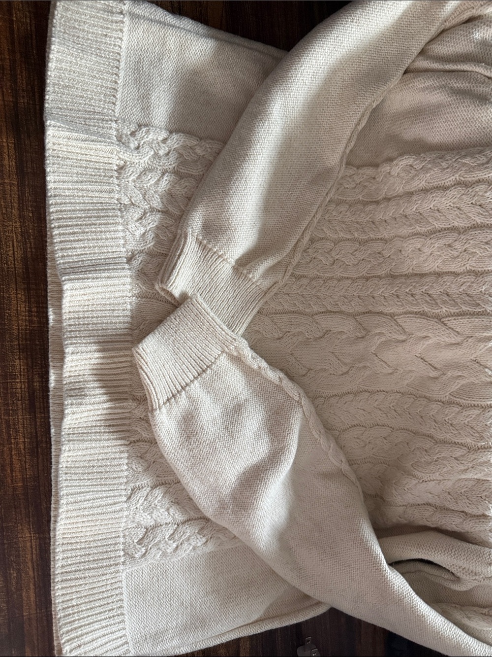 Tommy Bahamas cream cable knit sweater - Picture 7 of 7